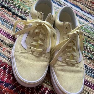 Vans shoes in yellow, classic style